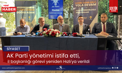 AK Parti yönetimi istifa etti, il başkanlığı görevi yeniden Hızlı'ya verildi