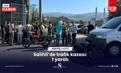 Salihli’de trafik kazası: 1 yaralı