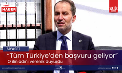 'Tüm Türkiye’den başvuru geliyor' O ilin adını vererek duyurdu