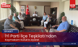 İYİ Parti İlçe Teşkilatı’ndan Kaymakam Kütük’e ziyaret