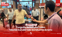 Turgutlu Belediyesi’nden Mevlid Kandili’nde dondurma ikramı