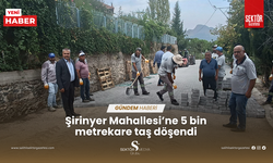 Şirinyer Mahallesi’ne 5 bin metrekare taş döşendi