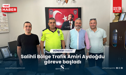 Salihli Bölge Trafik Amiri Aydoğdu göreve başladı