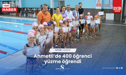 Ahmetli’de 400 öğrenci yüzme öğrendi