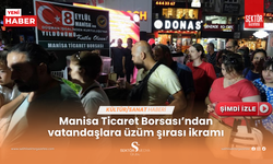 Manisa Ticaret Borsası’ndan vatandaşlara üzüm şırası ikramı