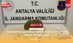 Jandarma operasyonunda 5 kilo 300 gram skunk ele geçirildi