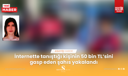 İnternette tanıştığı kişinin 50 bin TL’sini gasp eden şahıs yakalandı