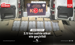 2.5 ton sahte alkol ele geçirildi