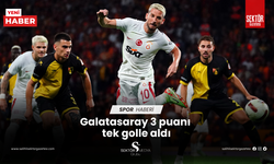 Galatasaray 3 puanı tek golle aldı