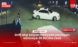 İki dakikalık drift şovu 20 bin liraya mal oldu