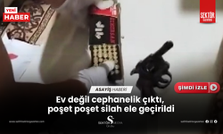 Ev değil cephanelik çıktı, poşet poşet silah ele geçirildi