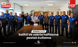 Salihli'de zabıta haftasına pastalı kutlama