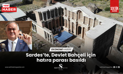 Sardes’te, Bahçeli için hatıra parası basıldı