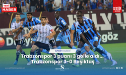 Zorlu mücadelede Trabzonspor 3 puanı 3 golle aldı