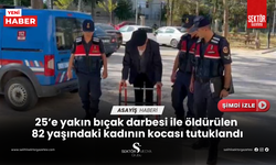 Karısını öldürdüğü iddia edilen 89 yaşındaki şüpheli adliyeye 4 ayaklı bastonla getirildi