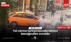 Taksicinin bacağından vurulduğu anlar kamerada