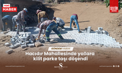 Hacıdır Mahallesinde yollara kilit parke taşı döşendi