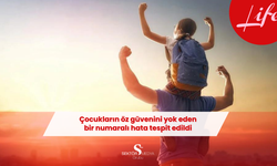 Çocukların öz güvenini yok eden bir numaralı hata tespit edildi