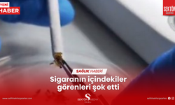 Sigaranın içindekiler görenleri şok etti