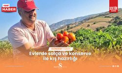 Evlerde salça ve konserve ile  kış hazırlığı