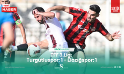 TFF 3.Lig: Turgutluspor: 1 - Elazığspor: 1