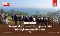 Mezar manzarası için tartıştılar