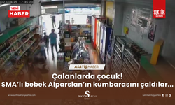 Çocuk hırsızlar SMA'li bebeğin marketteki kumbarasını çaldı