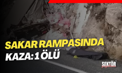 Sakar rampasında kaza: 1 ölü