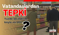 Vatandaşlardan tepki: Yüzde 50 indirim böyle mi olur?