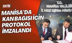 Manisa’da  kan bağışı için protokol imzalandı