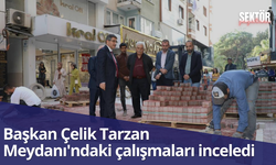 Başkan Çelik Tarzan Meydanı'ndaki çalışmaları inceledi