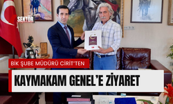 BİK Şube Müdürü Cirit’ten Kaymakam Genel’e ziyaret