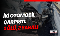 İki otomobil çarpıştı: 1 ölü, 2 yaralı