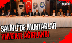 Salihli’de muhtarlar yemekte ağırlandı