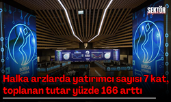 Halka arzlarda yatırımcı sayısı 7 kat, toplanan tutar yüzde 166 arttı