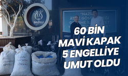 60 bin Mavi kapak 5 engelliye umut oldu