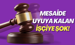 Mesaide uyuya kalan işçiye şok!