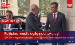 CHP Genel Başkanı Kılıçdaroğlu, Meclis açılışında rakibi Özgür Özel’le tokalaştı