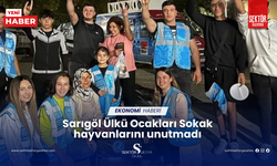 Sarıgöl Ülkü Ocakları Sokak hayvanlarını unutmadı