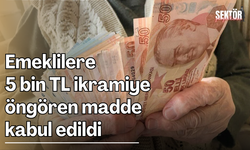 Emeklilere 5 bin TL ikramiye öngören madde kabul edildi