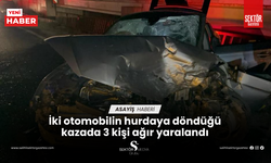 İki otomobilin hurdaya döndüğü kazada 3 kişi ağır yaralandı