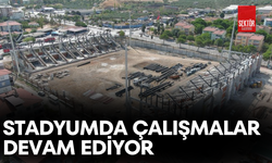 Stadyumda çalışmalar devam ediyor