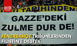 Fenerbahçe tribünlerinden Filistin’e destek