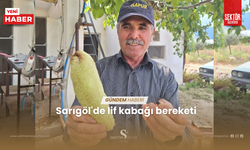 Sarıgöl'de lif kabağı bereketi