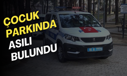 Çocuk parkında asılı bulundu