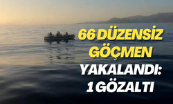 66 düzensiz göçmen yakalandı: 1 gözaltı