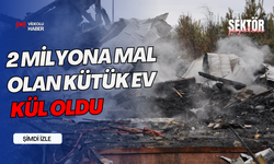 2 milyona mal olan kütük ev kül oldu