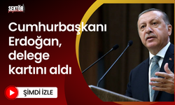 Cumhurbaşkanı Erdoğan, delege kartını aldı