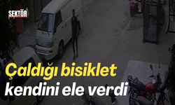 Çaldığı bisiklet kendini ele verdi