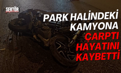 Park halindeki kamyona çarptı hayatını kaybetti